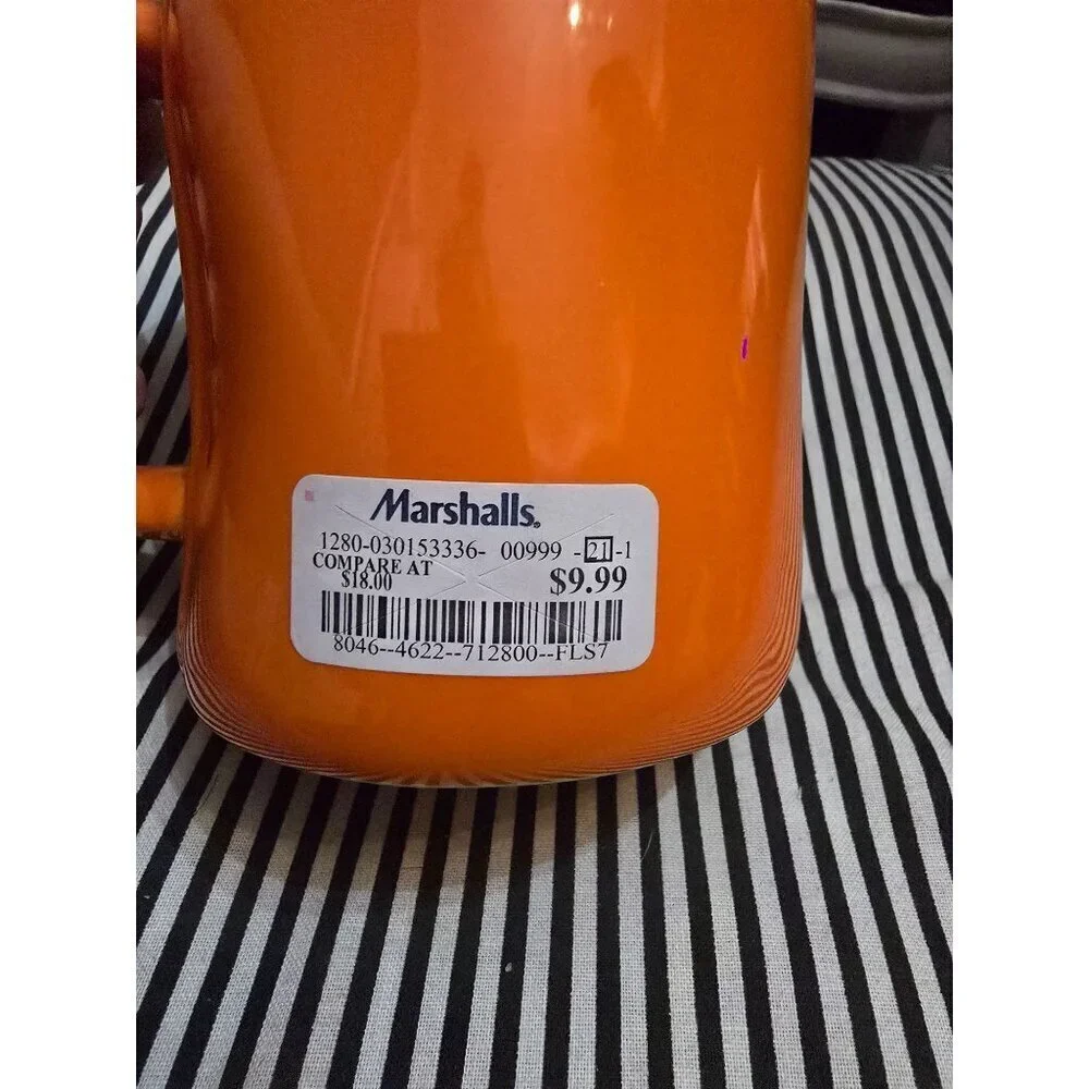 NWT Rae Dunn Halloween Orange Boo Coffee Mug